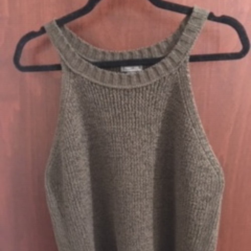 J.Crew Point Sur Olive Green Sweater Tank
